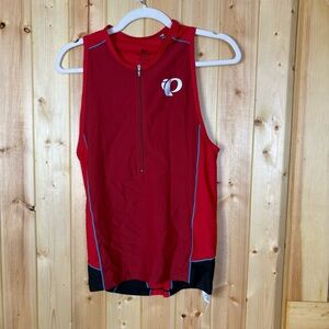 Pearl Izumi Elite Men’s Cycling Jersey 1/2 Zip Medium Red